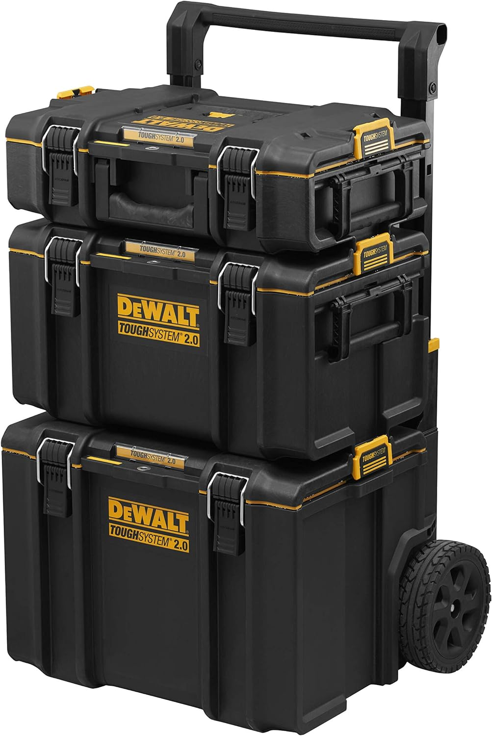 DEWALT TOUGHSYSTEM 2.0 Small Tool Box, TOUGHSYSTEM 2.0 22 in. Large Tool Box and TOUGHSYSTEM 2.0 24 in. Mobile Tool Box