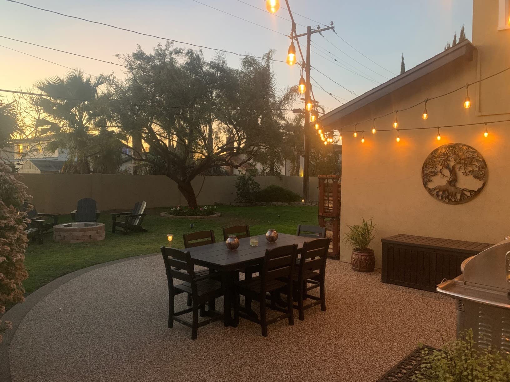 【Furniture】7-Piece Lakeside Dining Set, Multi-Colour