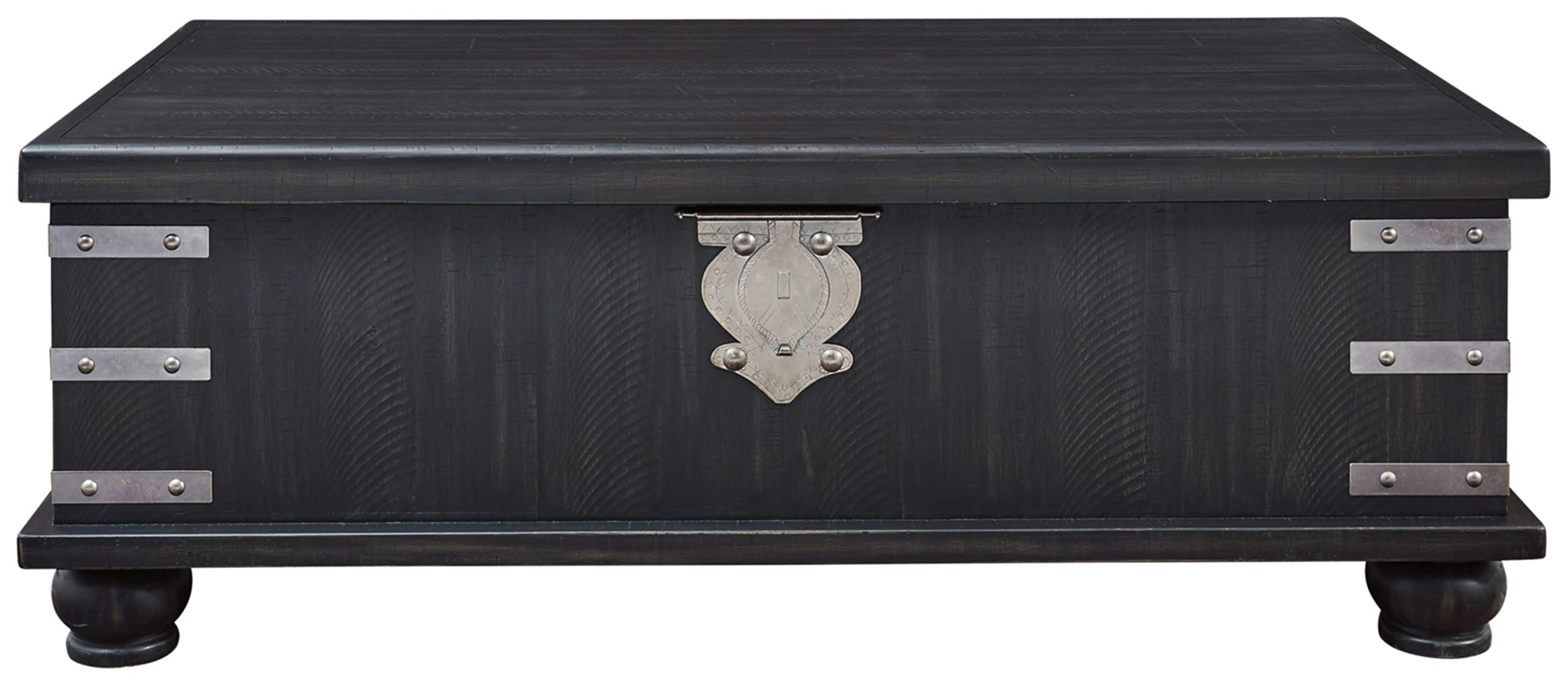 【Furniture】Delmar Modern Farmhouse Lift Top Coffee Tables, Black