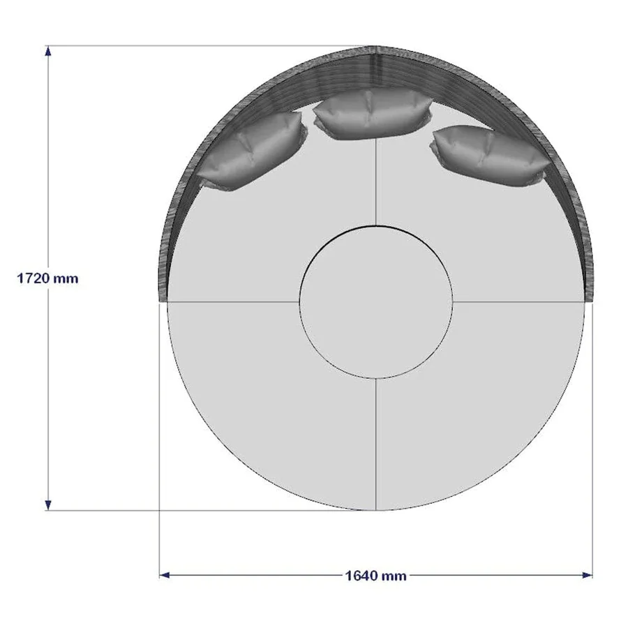 CAMROSE RATTAN GARDEN DAY BED IN GREY