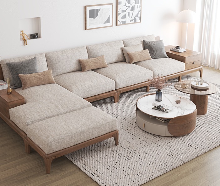 round coffee table coffee table living room household two-piece set