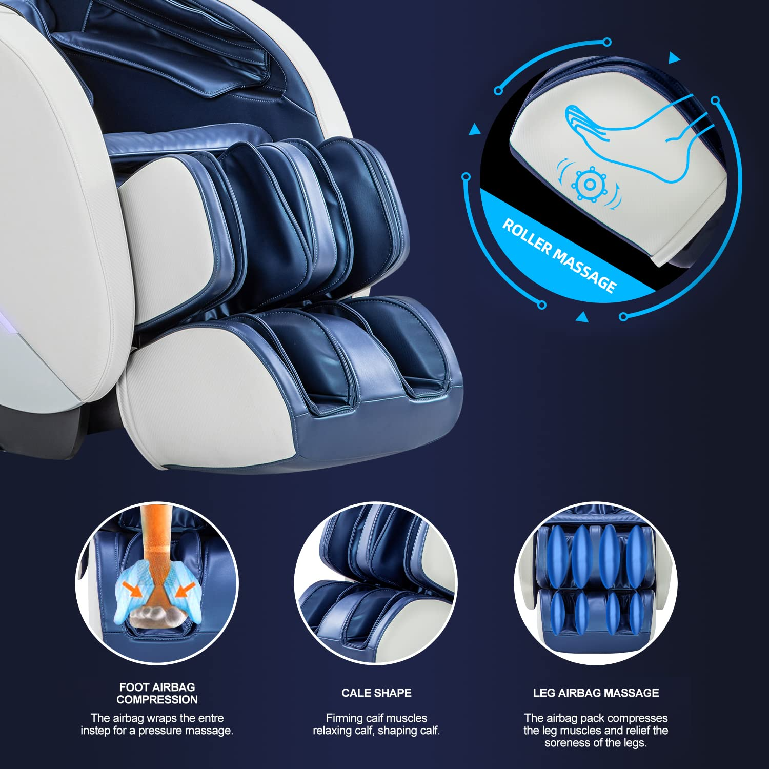 【Furniture】iRest SL Track Massage Chair Recliner, Full Body Massage Chair with Zero Gravity