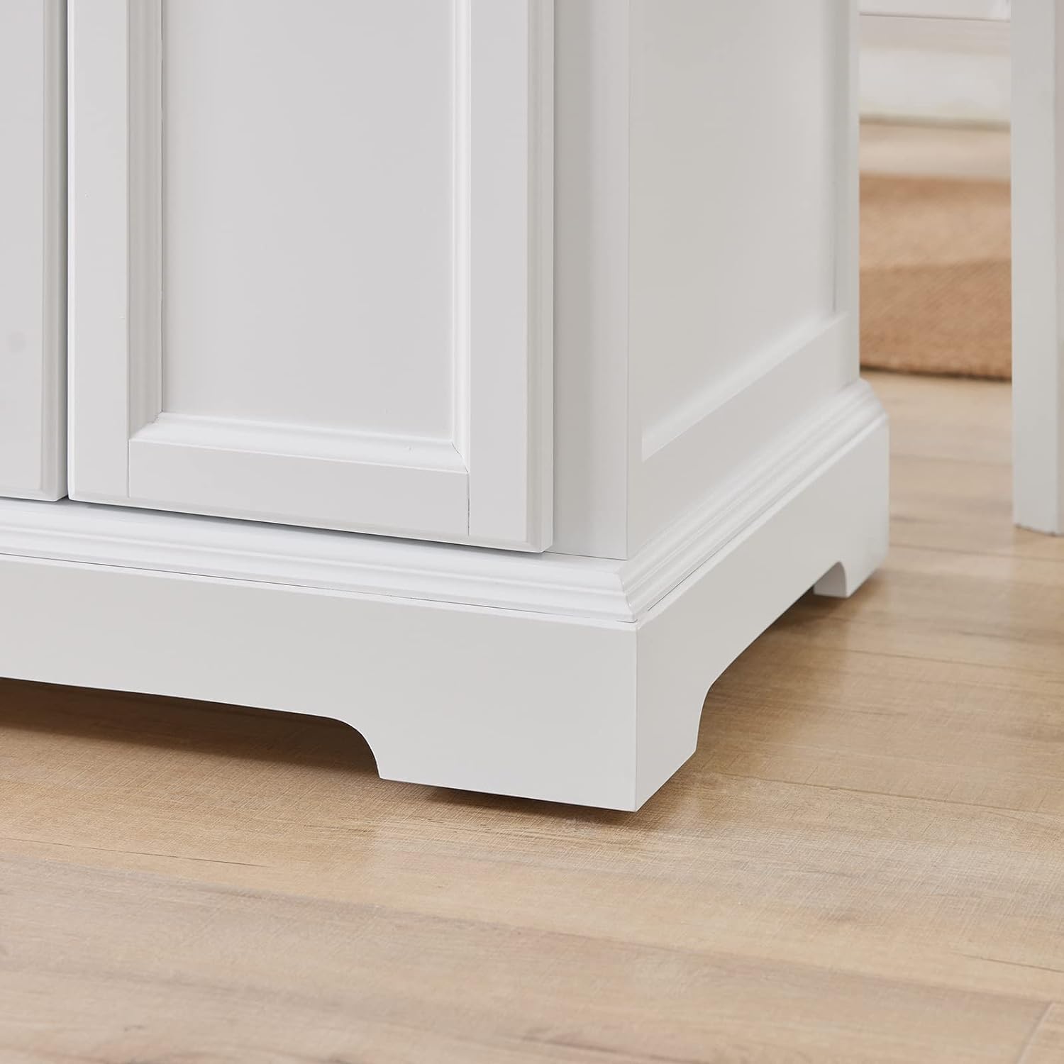 SoBuy FKW71-WN, Extendable Kitchen Storage Trolley Kitchen Cabinet Cupboard Sideboard Kitchen Island