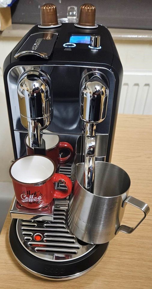 Nespresso Creatista Plus Coffee Machine by Sage, Black Truffle