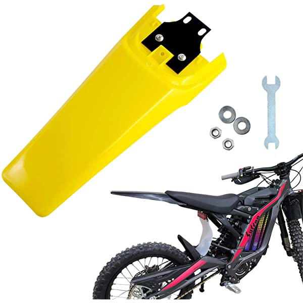 Modified Extended Longer Rear Fender FIt to Sur-Ron Light Bee X And S. Extra Long Dirt Pit Mudguards for SURRON. black